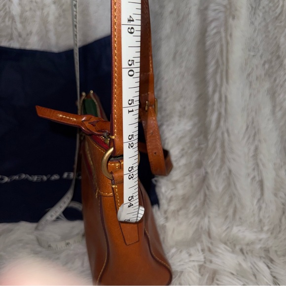 Dooney & Bourke Genuine Florentine Vacchetta Leather Crossbody - Picture 8 of 8